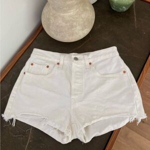 Levi’s Premium original fit high rise 501 shorts